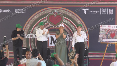 Presentan en Nuevo Laredo el Gran Sorteo Especial en honor a migrantes