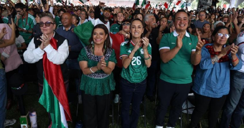 Sheinbaum celebra triunfo de México sobre Sudáfrica en el arranque del Mundial 2026