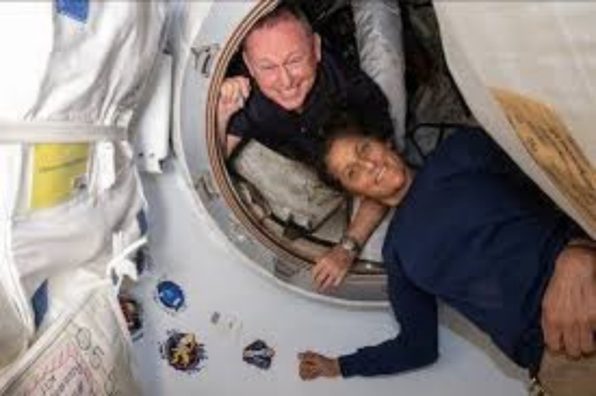Astronautas iban a la EEI por 8 d&iacute;as; debido a una falla se quedar&aacute;n hasta 2025