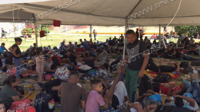 Llega oleada de más de mil 500 migrantes vénzanlos a Nuevo Laredo
