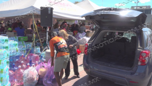 Nuevo Laredo envía más de 50 toneladas de ayuda a familias afectadas por lluvias en el sur del país