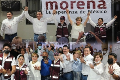 Respaldan fundadores de MORENA y senadora la candidatura de Carmen Lilia Canturosas