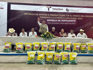 Arranca Programa Fertilizantes para el Bienestar 2024 en Tamaulipas.