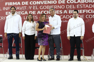 Firman Tamaulipas e Infonavit convenio para beneficiar a 115 mil trabajadores