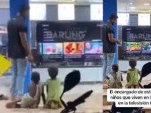 Empleado de tienda de electr&oacute;nicos permite que ni&ntilde;os sin hogar vean la televisi&oacute;n y se vuelve viral