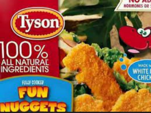 Tyson retira nuggets con forma de dinosaurio; encontraron trozos de metal