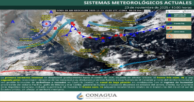 Emiten nueva alerta por frio y lluvias en Tamaulipas durante las pr&oacute;ximas 72 horas