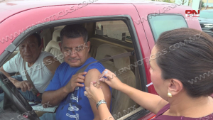 Éxito en la jornada de vacunación Drive Thru contra la influenza y Covid-19 en Nuevo Laredo
