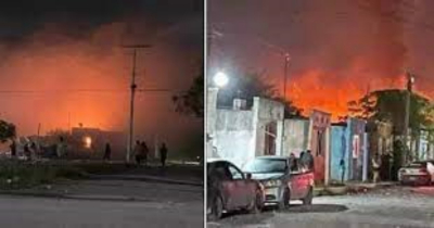 Explosión en por lo menos 6 casas en Valle Hermoso; un muerto cinco heridos