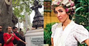 Habitantes de Zacatecas piden retirar estatua de Florinda Meza