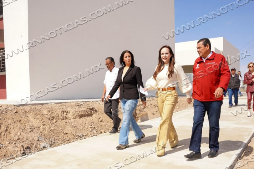 Supervisa Alcaldesa Carmen Lilia Canturosas Construcción De Nueva Escuela En El Progreso; Refrenda Compromiso Con La Educación