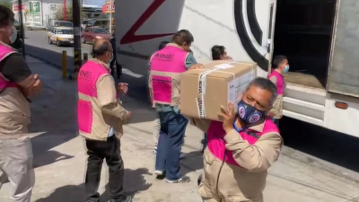 VIDEO Llegan las 324 mil  boletas de revocación de mandato a Nuevo Laredo