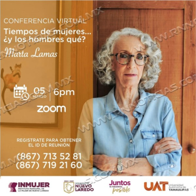 INVITA INMUJER&nbsp; A CONFERENCIA VIRTUAL CON ANTROP&Oacute;LOGA MARTA LAMAS