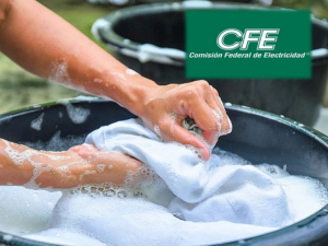 CFE pide lavar la ropa a mano para no gastar tanta luz