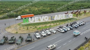 Blindan con extrema seguridad carretera Nuevo Laredo-Monterrey