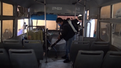 VIDEO Continúan medidas en el transporte público para evitar contagios