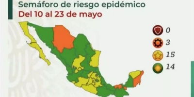 Sigue Tamaulipas en color amarillo