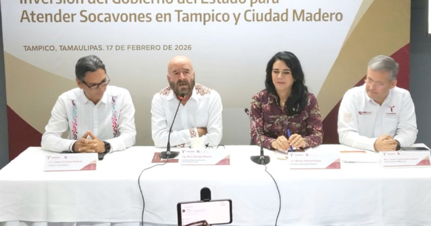 Invertirán 105 mdp para atender socavones en Tampico y Madero