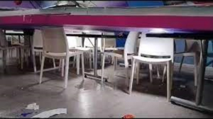 Reportan cinco niños heridos en Monterrey tras el desplome del “cielo falso” de un salón de fiestas
