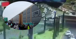 Autob&uacute;s quiso ganarle al tren y fue embestido en EdoMex