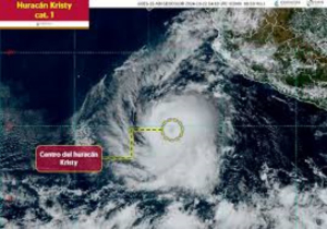 Hurac&aacute;n &lsquo;Kristy&rsquo; cerca de costas mexicanas