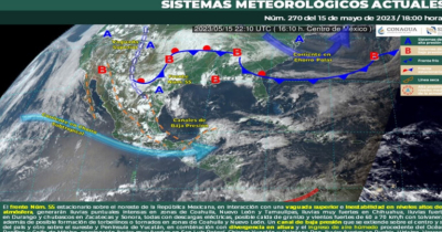 Frente frío 55 trae más lluvias fuertes para Tamaulipas