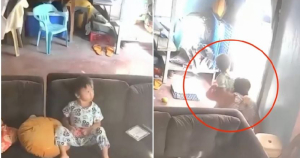 Abuelita se convierte en hero&iacute;na al proteger a su nieto durante sismo de 7.8 en Filipinas