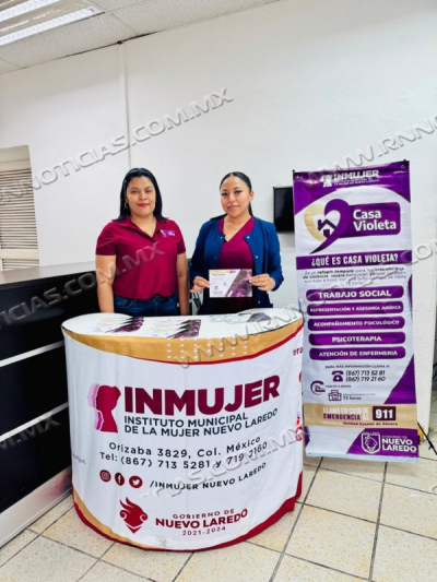 Casa Violeta brinda atencion integral y refugio seguro a mujeres en situacion de violencia en Nuevo Laredo.