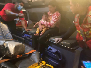 Madre e hijo de 4 meses son rescatados a la medianoche y en medio del río Bravo por Grupos Beta del INM