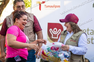 Continúa entrega de paquetes alimenticios en los 43 municipios de Tamaulipas