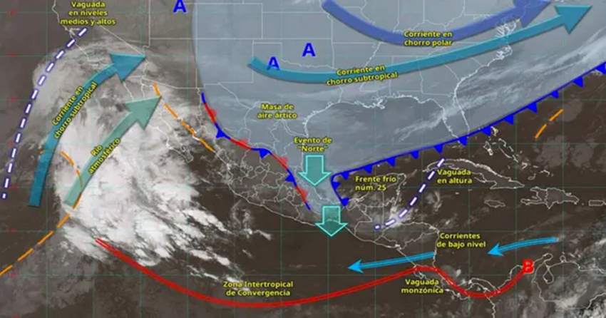 Alerta por lluvia, heladas y posible nieve para Año Nuevo en México