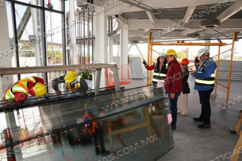 Supervisa Alcaldesa Carmen Lilia Canturosas Avances Del Museo De Ciencia Y Tecnología, Proyecto Único En La Región.