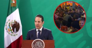 Captan a ex Gobernador de Quer&eacute;taro peleando en un bar