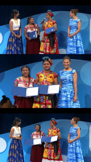 J&oacute;venes oaxaque&ntilde;as ganan por primera vez el Premio Mundial del Agua para M&eacute;xico
