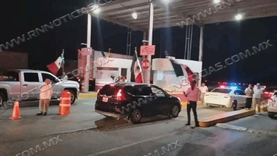 Caravana de paisanos cruza por Nuevo Laredo rumbo al Bajío: INM brinda apoyo coordinado