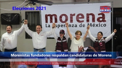 VÍDEO Respaldan fundadores de MORENA y Senadora la candidatura de Carmen Lilia Canturosas.