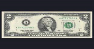 ¿Tienes un billete de 2 dólares? …podrías ser rico sin saberlo