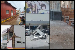 Se caen paredes y se agrietan casas y hospitales tras sismo