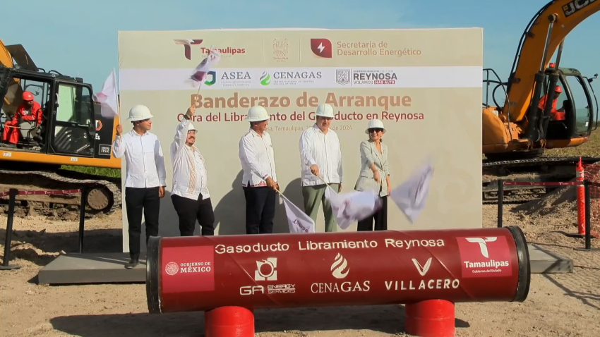 VIDEO Inicia Gobierno de Tamaulipas construcción de gasoducto libramiento Reynosa