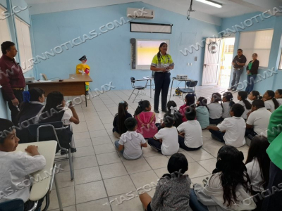 PROMUEVE DIRECCI&Oacute;N DE TR&Aacute;NSITO CULTURA VIAL EN LA PRIMARIA CLUB DE LEONES