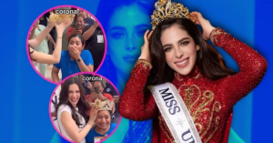 Fátima Bosch sorprende a enfermera al ponerle la corona de Miss Universo y cantarle en su cumpleaños