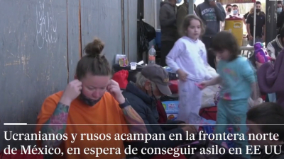 VIDEO Cruzan dos familias Ucranianas por Nuevo Laredo a Estados Unidos