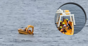 Se lanza al mar para salvar a su hija que cay&oacute; de un crucero
