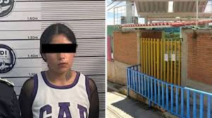 Detienen a mam&aacute; en pleno festival navide&ntilde;o de k&iacute;nder en Edomex; iba armada y con drogas