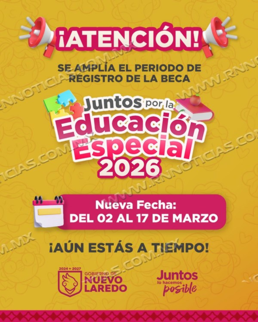 Amplía Gobierno Municipal Plazo Para Registro A La Beca “Juntos Por La Educación Especial 2026”
