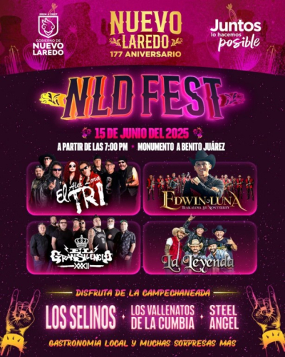 TODO LISTO PARA CELEBRAR EN GRANDE EL 177 ANIVERSARIO DE NUEVO LAREDO