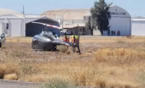 Helic&oacute;ptero se desploma en Hermosillo
