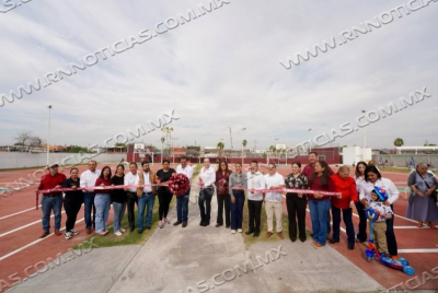 CARMEN LILIA CANTUROSAS ENTREGA OBRAS DE INFRAESTRUCTURA DEPORTIVA Y BIENESTAR COMUNITARIO EN COLONIA NUEVA ERA