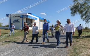 Alcaldesa recorre Planta tratadora de aguas residuales de Comapa
