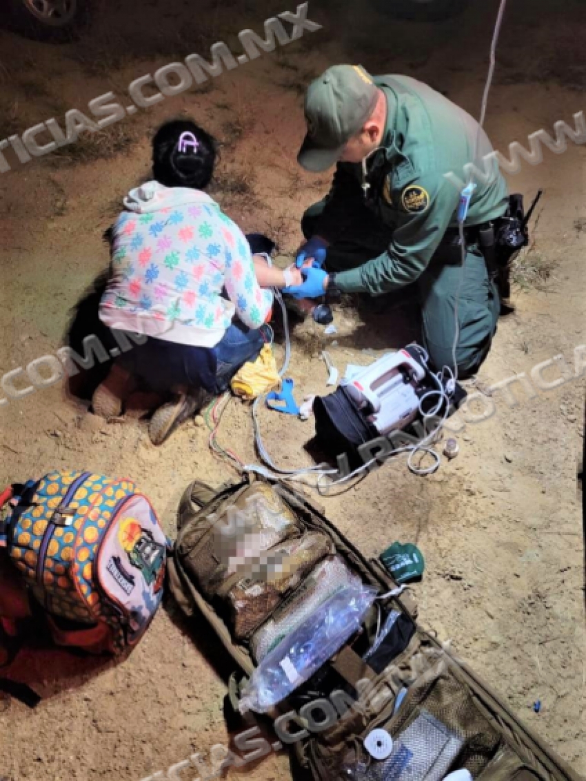 Agentes de la Patrulla Fronteriza del Sector Laredo rescatan a un niño en peligro